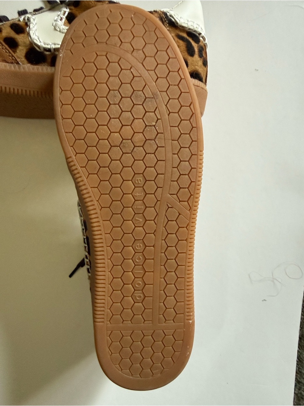 NWT DOLCE VITA NOVICE STITCH DK. LEOPARD SNEAKER 8.5 - Picture 10 of 11